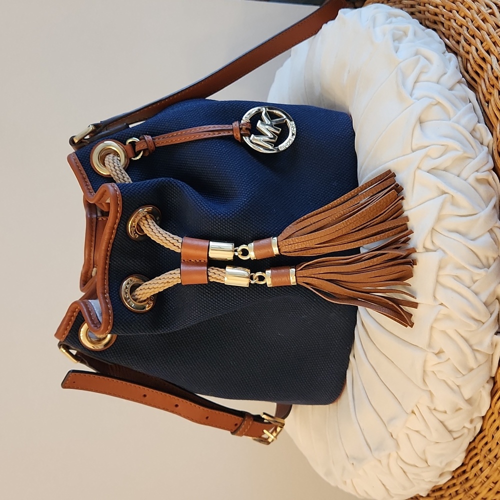 Michael Kors Canvas Bucket Bag